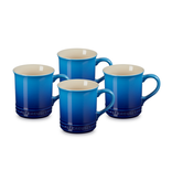 Le Creuset Ensemble de 4 tasses en grès Bleuet 400 ml - Le Creuset