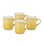 Le Creuset Ensemble de 4 tasses en grès Camomille 400 ml - Le Creuset