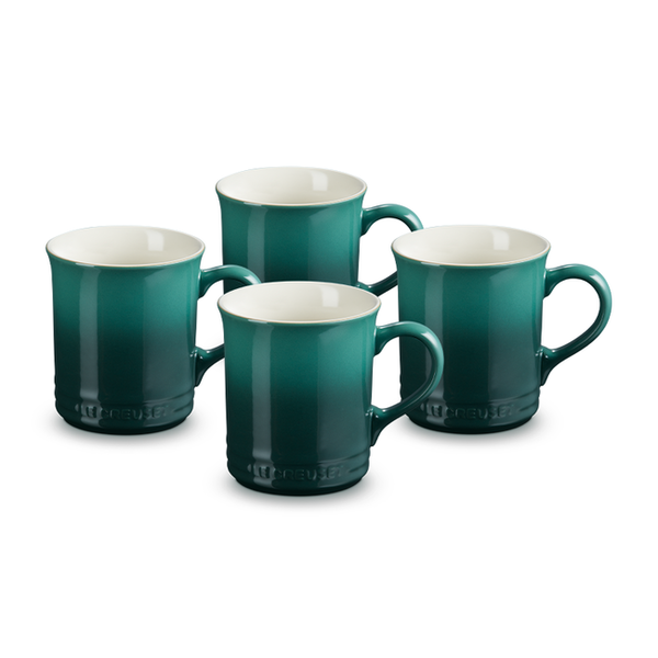 Le Creuset Set of 4 Artichaut Classic Stoneware Mugs 400 ml