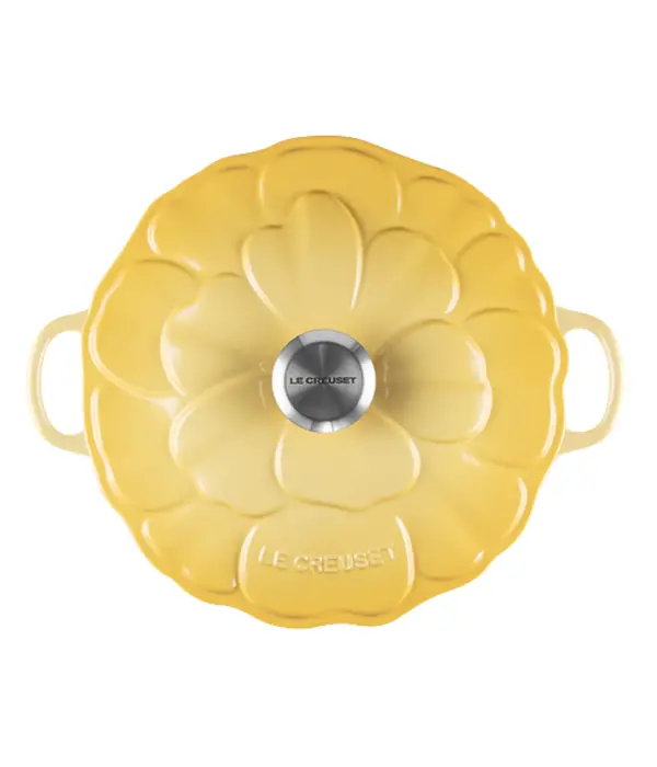 Le Creuset Le Creuset Cast Iron Braiser Petals Camomille 2.2L