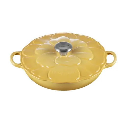 Le Creuset Le Creuset Cast Iron Braiser Petals Camomille 2.2L