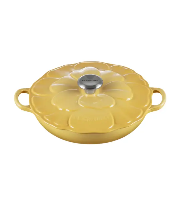 Le Creuset Le Creuset Cast Iron Braiser Petals Camomille 2.2L