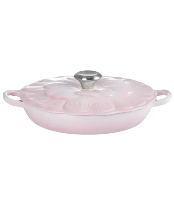 Le Creuset Braisière en fonte pétales Shell Pink 2.2L - Le Creuset