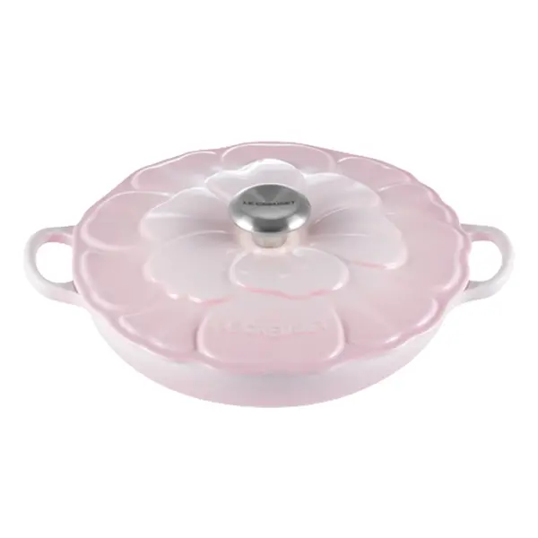 Braisière en fonte pétales Shell Pink 2.2L - Le Creuset