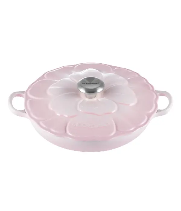 Le Creuset Braisière en fonte pétales Shell Pink 2.2L - Le Creuset