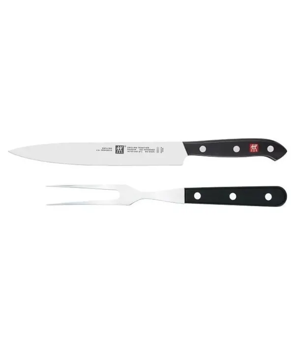 Zwilling Zwilling Tradition 2-Piece Carving Set in Stainless Steel