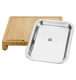 Zwilling Planche à découper en bambou avec plateau 16x12" BBQ+ - Zwilling