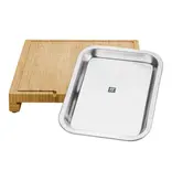 Zwilling Planche à découper en bambou avec plateau 16x12" BBQ+ - Zwilling