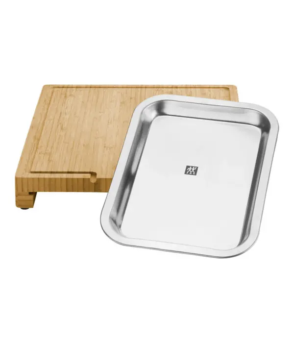 Zwilling Planche à découper en bambou avec plateau 16x12" BBQ+ - Zwilling