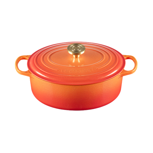 Le Creuset Cocotte ovale Flamme Dorée 4.7L - Le Creuset
