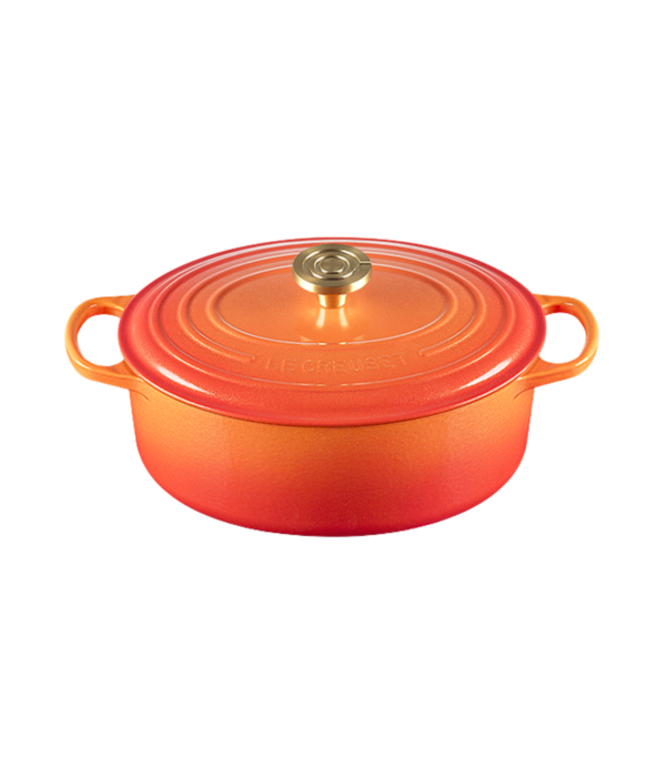 Le Creuset Cocotte ovale Flamme Dorée 4.7L - Le Creuset