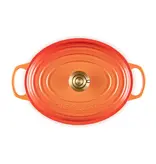 Le Creuset Cocotte ovale Flamme Dorée 4.7L - Le Creuset