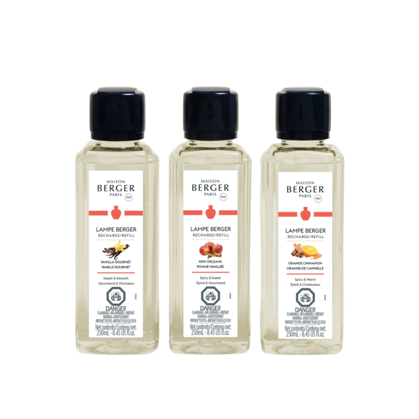 Maison Berger Lamp Refills Warm Fragrance Trio 250 ml