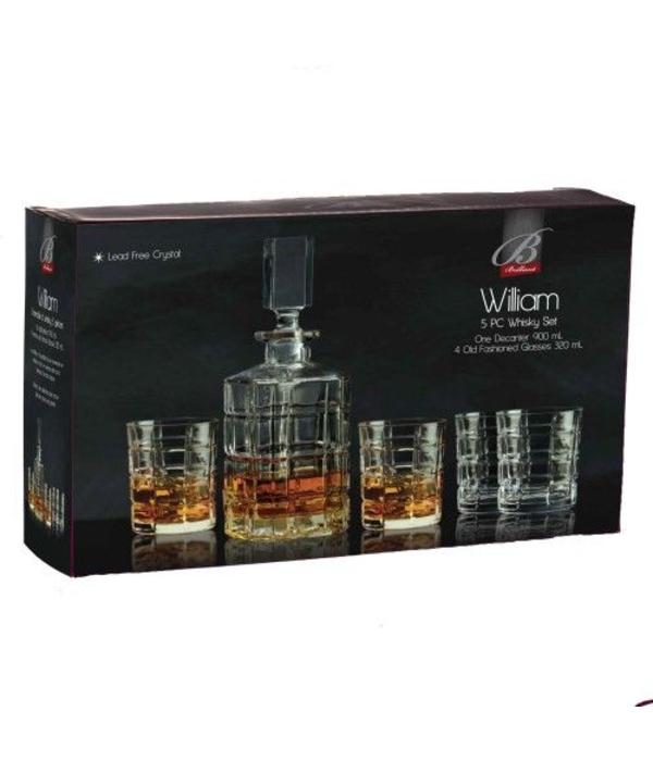 Brilliant Williams 5-piece Whiskey Set by Brilliant