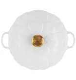 Le Creuset Braisière en fonte pétales Blanche 2.2L - Le Creuset