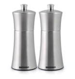 Swissmar Swissmar Salt and Pepper Mill Set Silver Stainless Steel 6"
