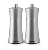 Swissmar Swissmar Salt and Pepper Mill Set Silver Stainless Steel 6"