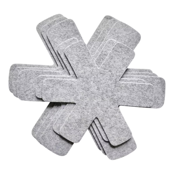 Fox Run Gray Pan Protectors, Set of 5