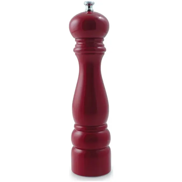 Swissmar Connoisseur Munich Red Lacquered Wood Salt Mill 9"