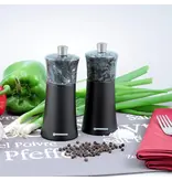 Swissmar Swissmar Black Matte Wood & Granite Salt and Pepper Mill Set 15 cm