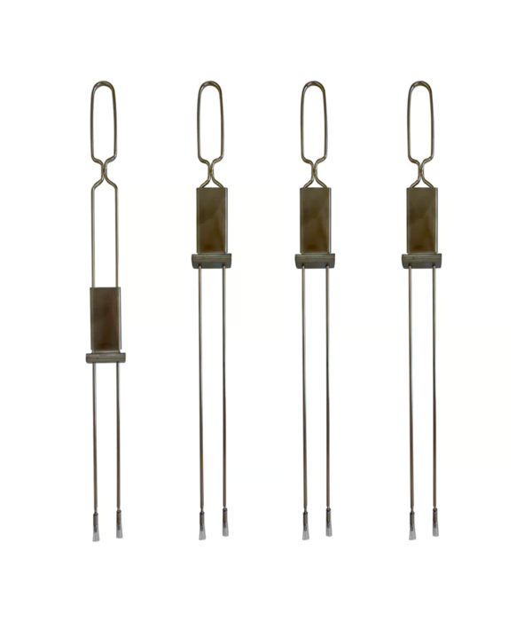 Fox Run Stainless Steel Skewers with Slider, Set of 4