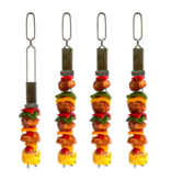Fox Run Stainless Steel Skewers with Slider, Set of 4
