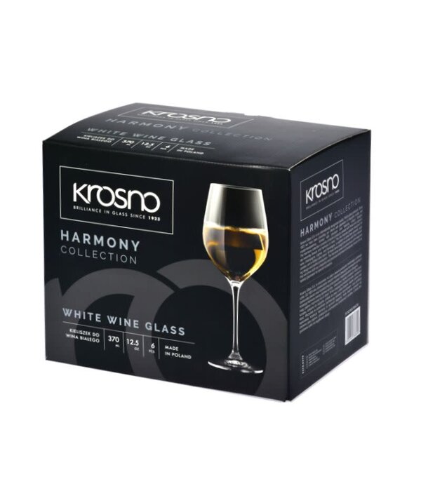 Krosno Krosno Harmony White Wine Glass 370 ml, Set of 6