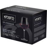 Krosno Krosno Burgundy Red Wine Glasses Spendour 860 ml, Set of 6