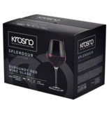 Krosno Krosno Burgundy Red Wine Glasses Spendour 860 ml, Set of 6
