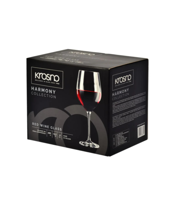 Krosno Krosno Harmony Red Wine Glasses 450 ml, Set of 6