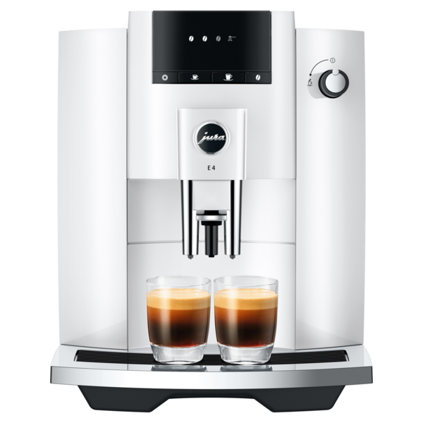 Jura E4 Automatic Coffee Machine – Piano White