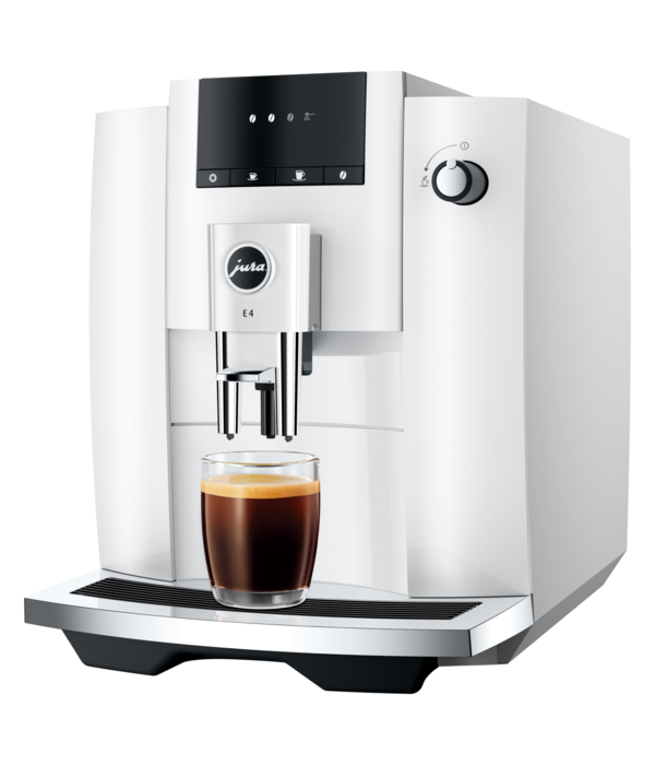 Jura Jura E4 Automatic Coffee Machine – Piano White