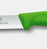 Victorinox Couteau dentelé à tomates "Swiss Classic" 11 cm, vert de Victorinox