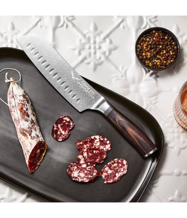 THE CUSTOM CHEF Couteau Santoku LE CONNOISSEUR™ 18 cm - Cuisine::pro®