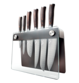 THE CUSTOM CHEF Cuisine::pro® LE CONNOISSEUR™ Epicure 7-Piece Knife Block