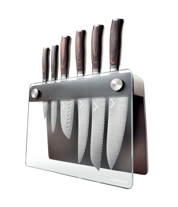 THE CUSTOM CHEF Bloc de couteaux 7 pièces Epicure LE CONNOISSEUR™ - Cuisine::pro®