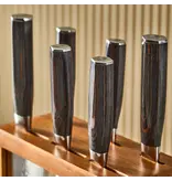 THE CUSTOM CHEF Bloc de couteaux Mokuzai 7 pièces + 6 couteaux à steak (cadeau avec achat) - Cuisine::pro®