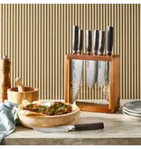 THE CUSTOM CHEF Cuisine::pro® Mokuzai 7-Piece Knife Block + 6 Steak Knives (Gift with Purchase)