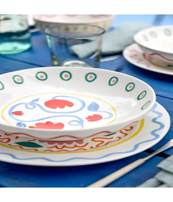 Costa Nova Bol à pâte Summer Bliss Tulipes 22.9cm - Costa Nova