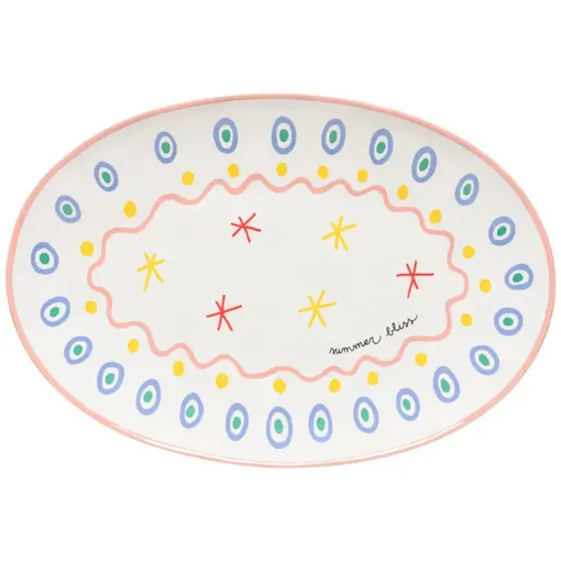 Costa Nova Costa Nova Summer Bliss Oval Platter 45 x 31 cm