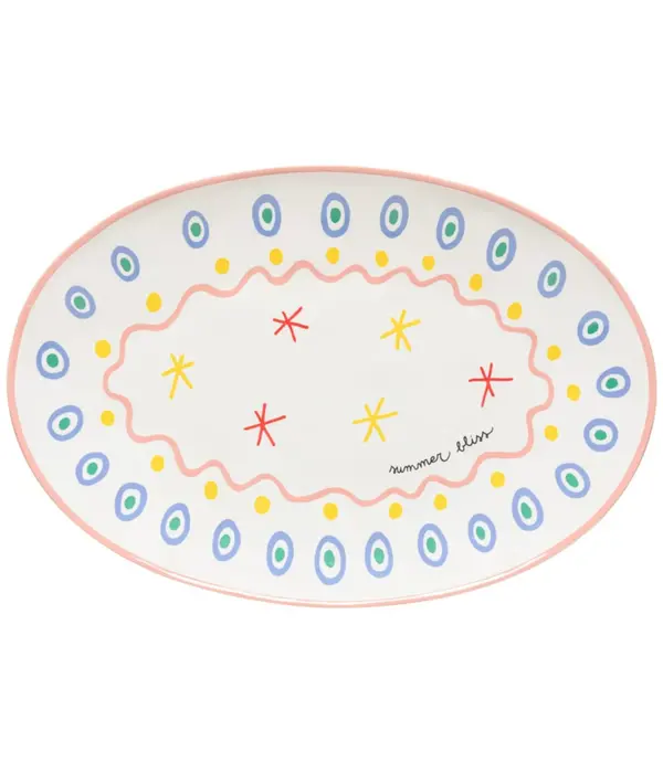 Costa Nova Plateau oval Summer Bliss 45x31cm - Costa Nova