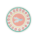 Costa Nova Costa Nova Summer Bliss Guppy Dessert Plate 22.1 cm