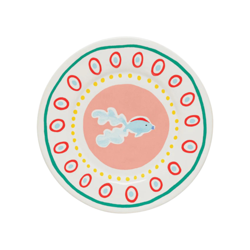 Costa Nova Costa Nova Summer Bliss Guppy Dessert Plate 22.1 cm
