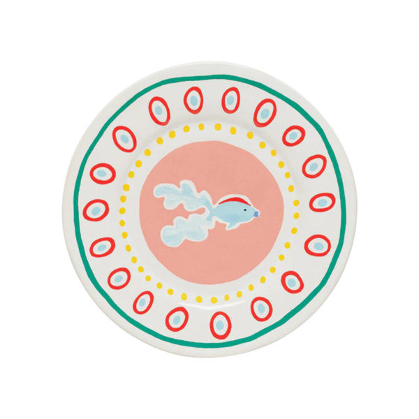 Costa Nova Summer Bliss Guppy Dessert Plate 22.1 cm