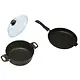Gastrolux Induction-Compatible Frying Pan, Casserole & Glass Lid Set 12"