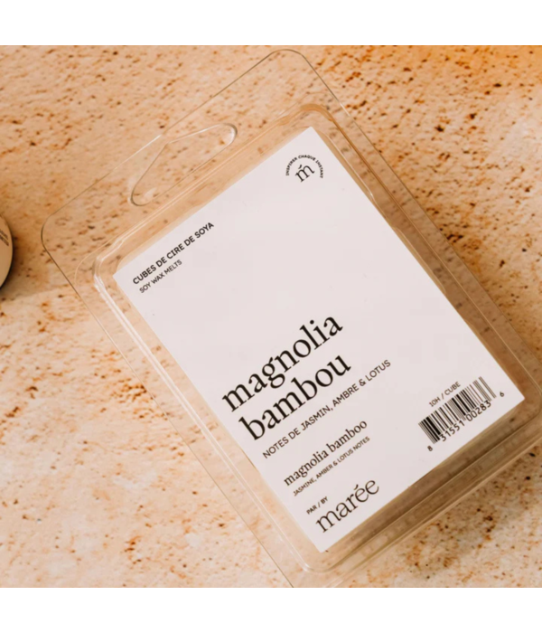 Maree Chandelles Cubes de cire de soya pour diffuseur Magnolia Bambou - Marée Chandelles