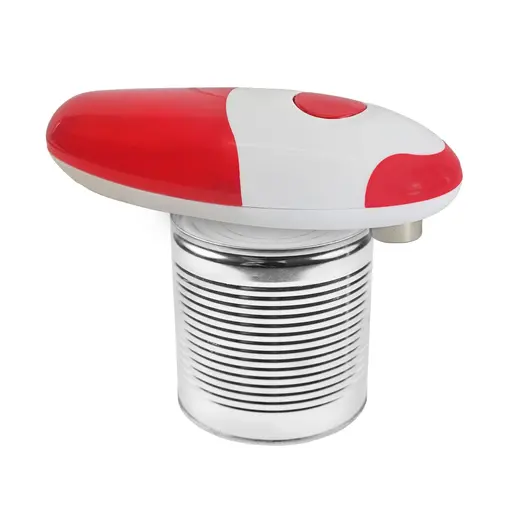 Red and White Electric Can Opener