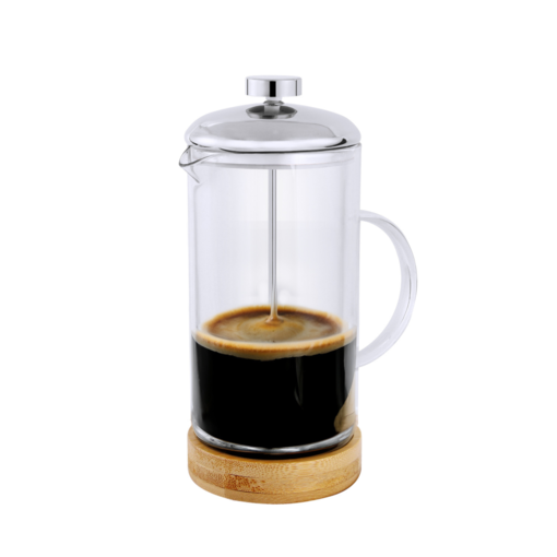 Cafetière à piston avec base en bambou 800ml