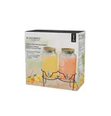 Double Glass Beverage Dispenser 4 L