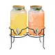 Double Glass Beverage Dispenser 4 L